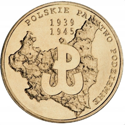 2 zł – Polskie Państwo Podziemne – 2009